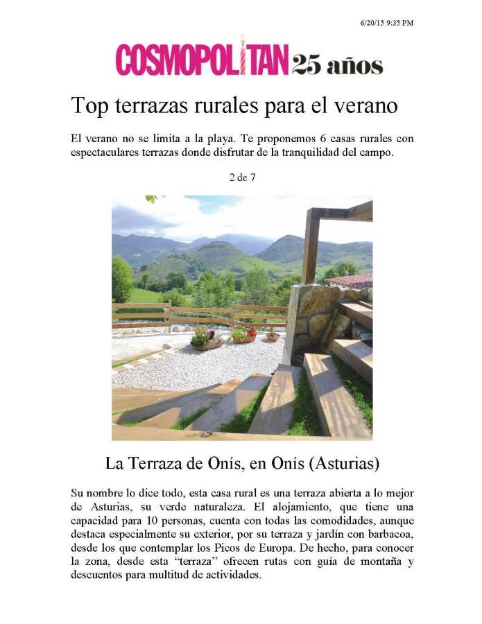 Bobia de Arriba La Terraza De Onisヴィラ エクステリア 写真